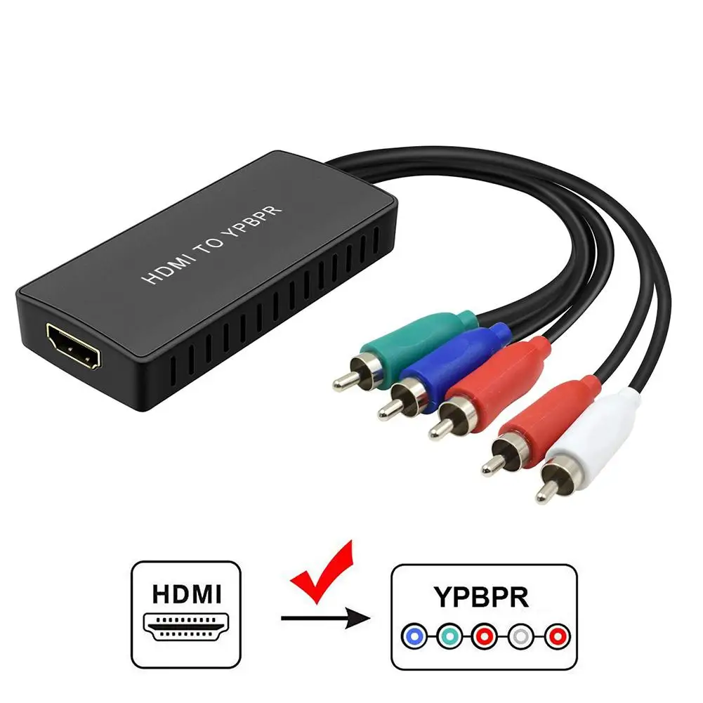 HDMI to YPBPR Converter Adapter for Apple TV DVD Players HDMI to Component Converter with YPBPR