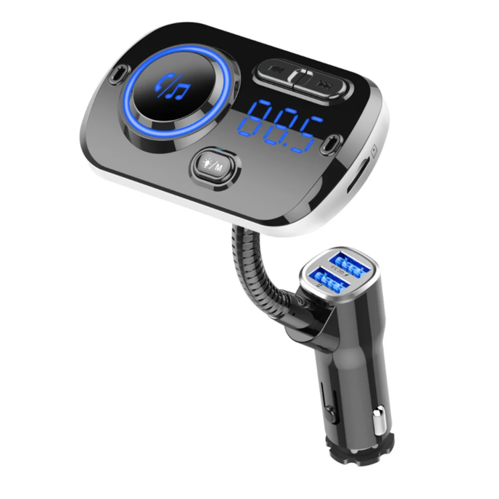

Car Mp3 Player Intelligent Usb Bluetooth Hands-Free Calling Player Atmosphere Light Multifunction QC3.0 Fast Charge U Disk/Tf