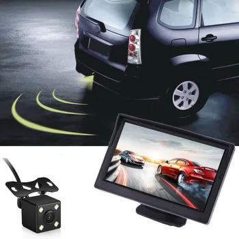 

5 Inch TFT LCD Rear View Display Monitor Waterproof Night Vision Reversing Backup Rearview Camera Quality Car Monitors