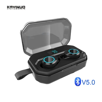 

TWS Bluetooth Earphone IPX7 Waterproof Wireless Earbud HiFi 3D Stereo Headset With Mic 4000mAh LED Power Display