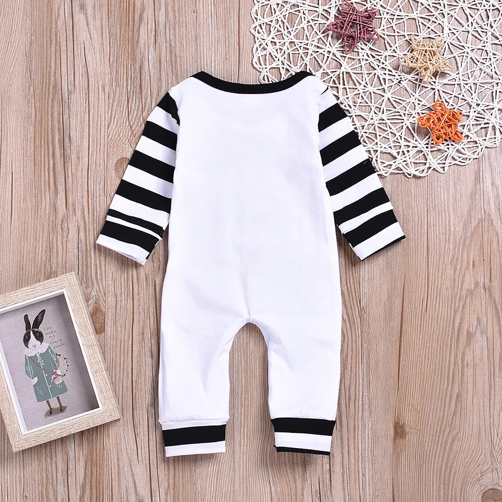 new born baby clothes baby boy romper winter clothes costume romper onesie disfraz bebe halloween Patchwork Long Sleeve 0-24m Z4