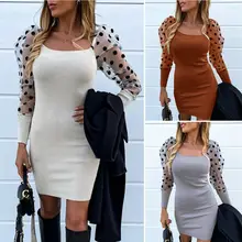 Женское платье-рубашка с коротким рукавом из тюля с оборками и сетчатыми буфами, мини-топ, Новинка