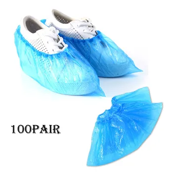 

100 Pcs Disposable Breathable Thick Shoe Cover Outdoor Waterproof Dust-proof Non-slip Cleaning Shoe Covers Home Overshoes