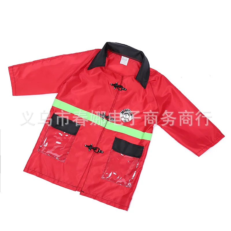 Halloween Children Performance Costume Business Dressing up Firefighters Clothing Suit Firefighter Uniform COS