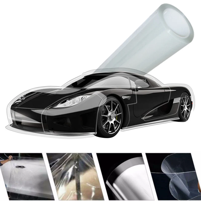 1.52mx0.3m Transparent Paint Film Protective Bumper Hood Vinyl Vehicle