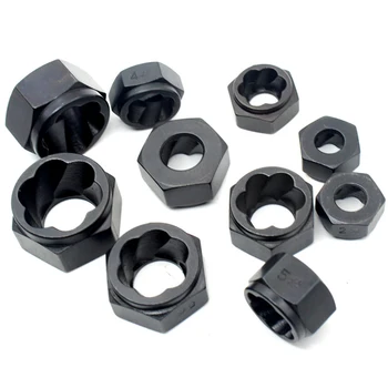 

10pcs/Set Damaged Rusted Nut Bolt Extractor Broken Bolt Removal Kit Extractor Disassembly Tool Set Screw Extractor Tool