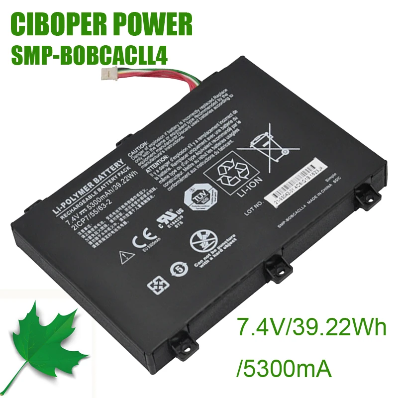 CP оригинальный аккумулятор 2ICP7/55/63-2 SMP-BOBCACLL4 7 4 В 5300 Вт/ч для XSlate B10 IX101B2 D10 iX101B1 Rugged
