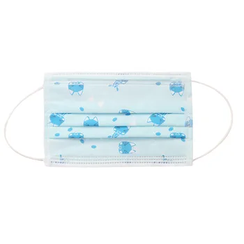 

30Pcs Child Kids Disposable Face Masks 3 Layer Anti-Dust Pollution Masks Fabric Non Wovens Dustproof Cartoon Dustproof Mask