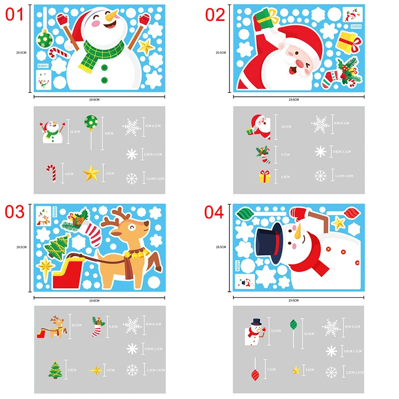 Décorations De Fenêtre De Noël En Forme Flocon De Neige Pour La Maison