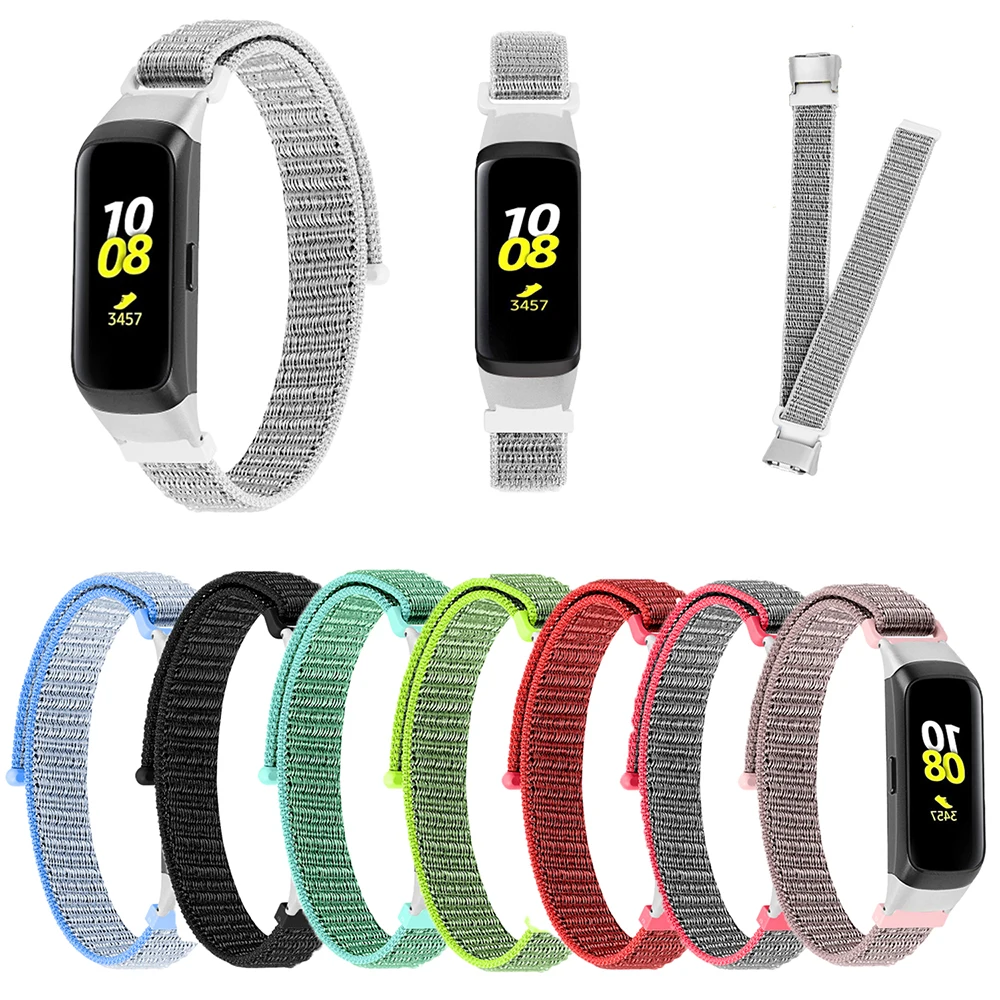 Для samsung Galaxy Fit SM R370 ремешок для отдыха нейлон Velcro замена часов легко снимается не