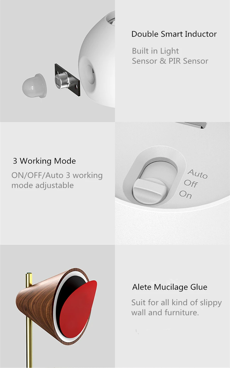 Xiaomi youpin ночник умный датчик портативный инфракрасный индукционный usb зарядка съемный ночник Xiaomi умный дом