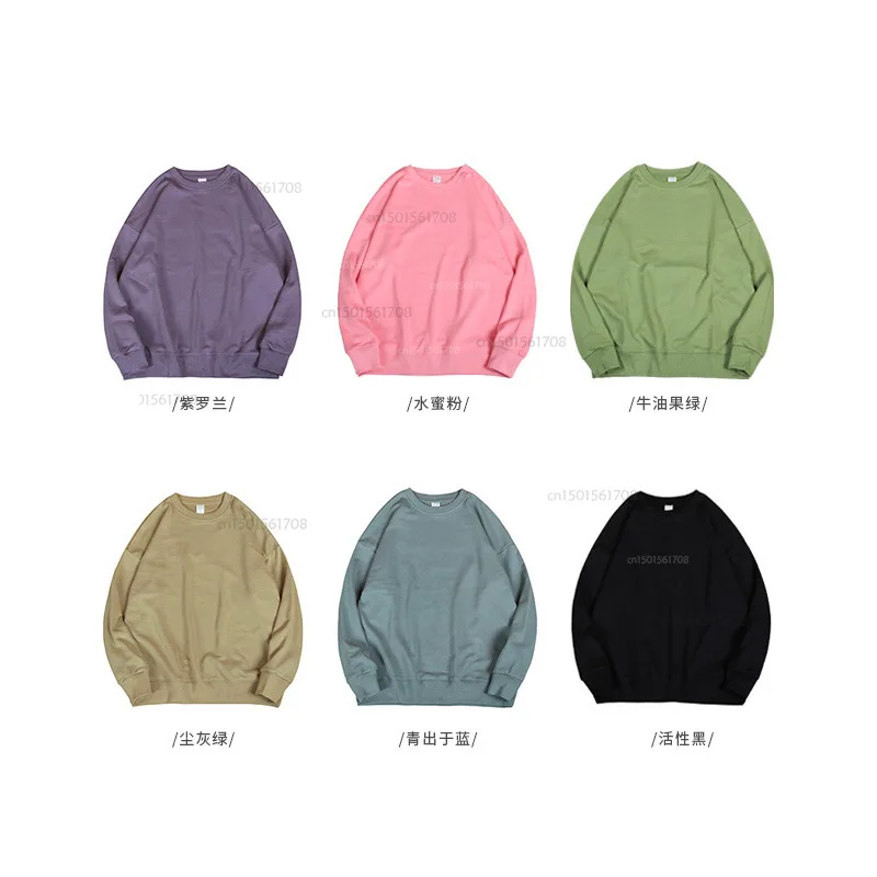 

youpin 320g high quality couple sweater spring and autumn new men's compassionate unisex long-sleeved round neck t-shirt