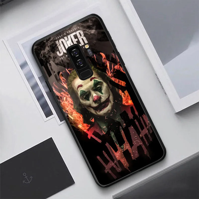 black Страшная пленка Joker Joaquin, черные мягкие ТПУ чехлы для телефонов samsung Galaxy S10 S10PLUS S8 S9 Plus note 8 S7Edge note 9 - Цвет: black