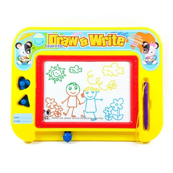 

Qiqu toys Children Small Drawing Board Color Magnetic Drawing Board/4-Colour Color Writing Board Baby Learning Painting 931