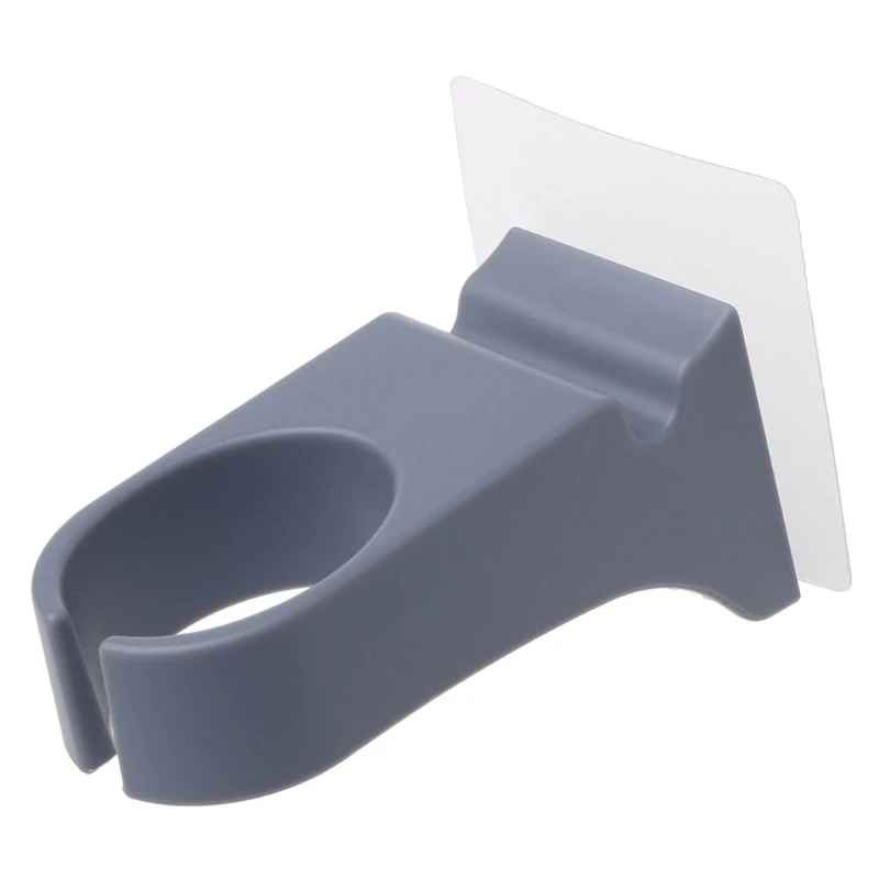 Ванная комната фен держатель стойки настенный Съемный органайзер для хранения на полке 4XFB - Цвет: gray