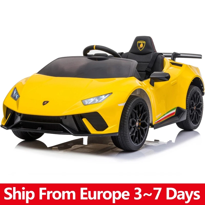 Precio bajo Lamborghini-coche eléctrico de doble tracción para niños, juguete de coche de regalo exterior, con batería de 35W x 2, 12V y 2,4G, Control remoto mmQKMzRpbaL