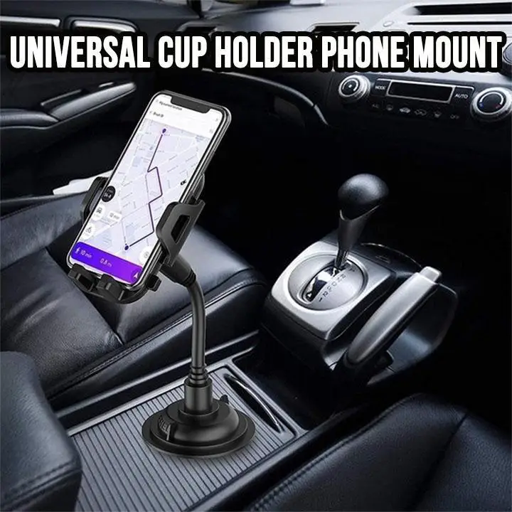 Universal Cup Holder Phone Mount Cellphone Mount Stand for Mobile Cell Phones Adjustable Car Cup Phone Mount