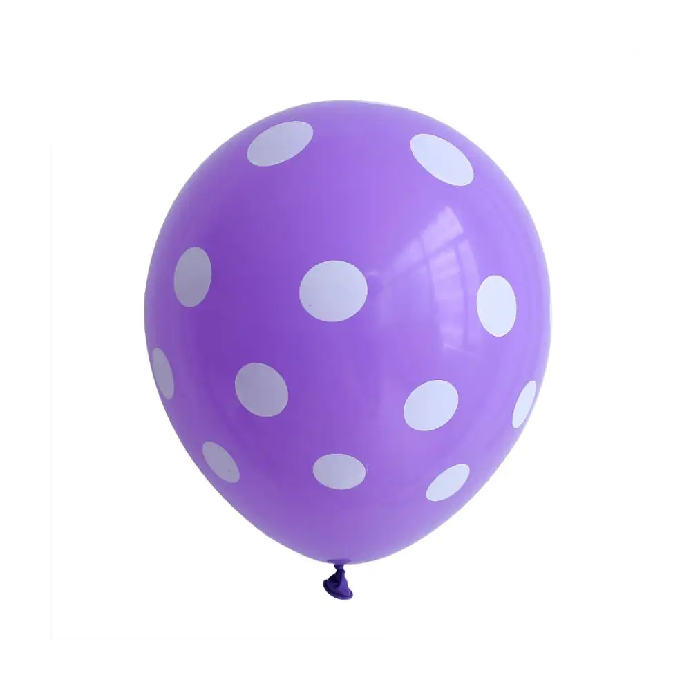 10pcs purple white 10 шт./lotRed и черных латексных шарика в горошек надувные шары Mickey Мышь тема День Рождения globos Свадебные baby shower вечерние украшения - Цвет: 10pcs purple white