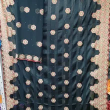 Натуральный шелк ткань африканская ткань для платья шелковая органза ткань с мягким шарфом Швейные материалы 5+ 2 ярдов