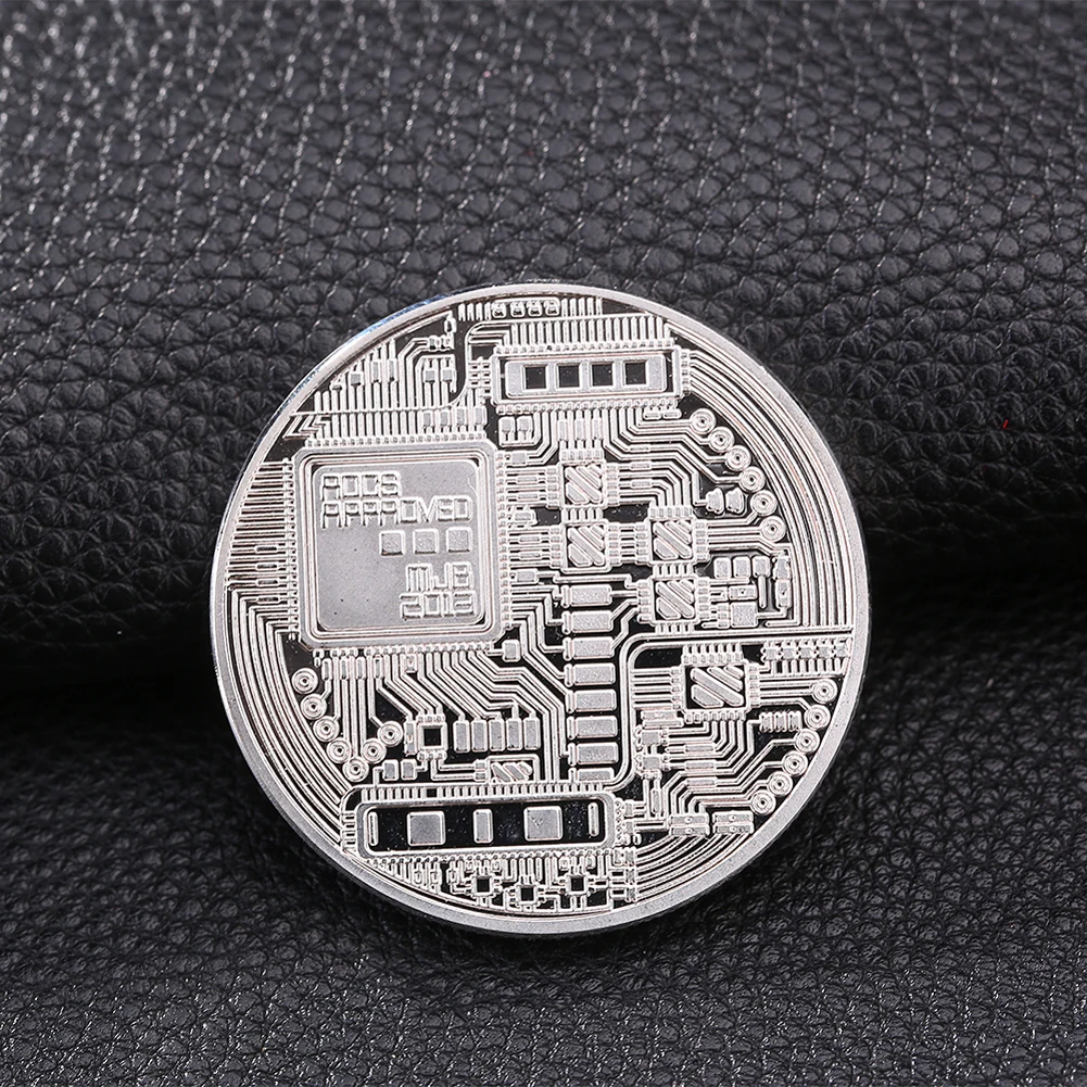 1 Gold Plated Bitcoin Coin Souvenir Bit Coin Collectible Gift