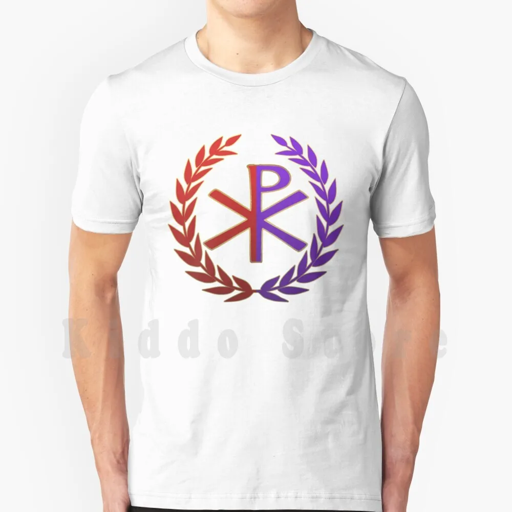 Roman Empire East Vs West Chi Rho Symbol T Shirt Uomo Cotone Cotone S-6Xl Impero Romano Total War Roman Total War Late Roman