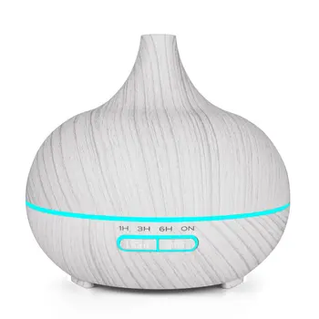 

400Ml Wood Grain Aromatherapy Machine Tip Mouth Humidifier Diffuser Incense Burner Large Capacity Flavoring Machine