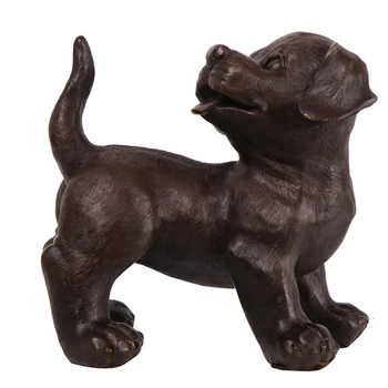 

MOZART Pure Copper Pug Ornaments 12 Zodiac Dog Crafts Bronze Home Decoration