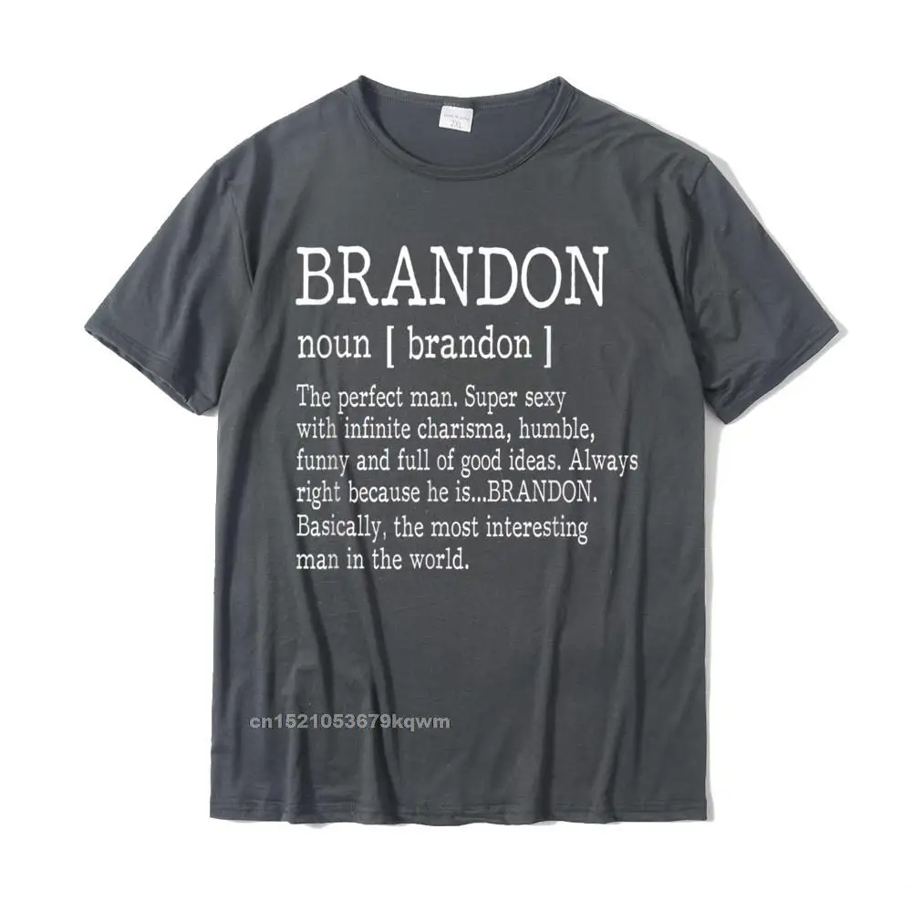 Casual Tops Tees Company Round Collar Europe Short Sleeve 100% Cotton Men T Shirt Personalized T-Shirt Top Quality Adult Definition - First Name Brandon Men T-Shirt Funny__3433 carbon