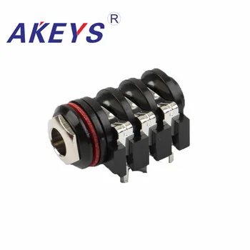 

10 PCS PJ-609B 6 pin power socket 6.35mm headphone socket pj-609b pin master audio jack switch