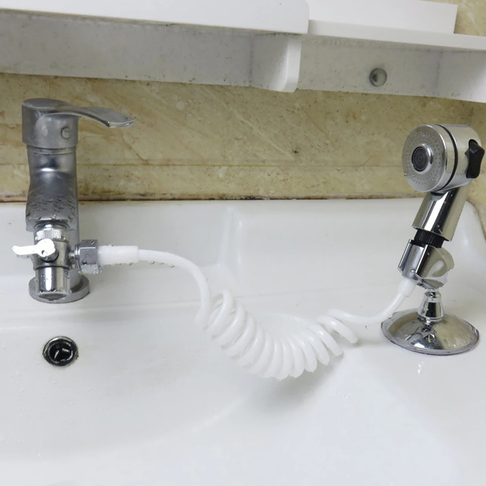

Handheld Shower Head Connect Stand Hose Spray Set For Hair Washing Baby Kid Pet Bath Cleaning MU8669