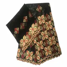 Африканский Базен riche getzner Новое поступление Базен riche ткань с камнем brode bazin для женщин платье KY03