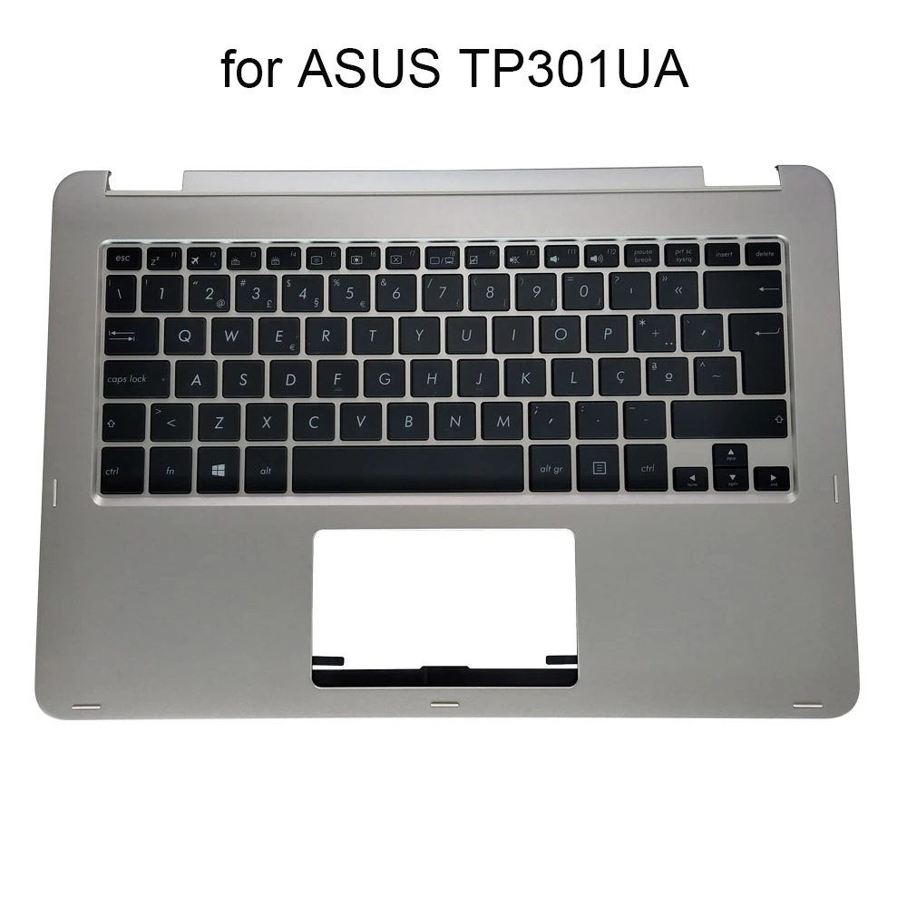 Teclado Backlight em Português para Asus Vivobook Flip Teclados Laptop Estojo Superior Tp301 Tp301u Tp301ua C4117t po 13nb0al2am0201