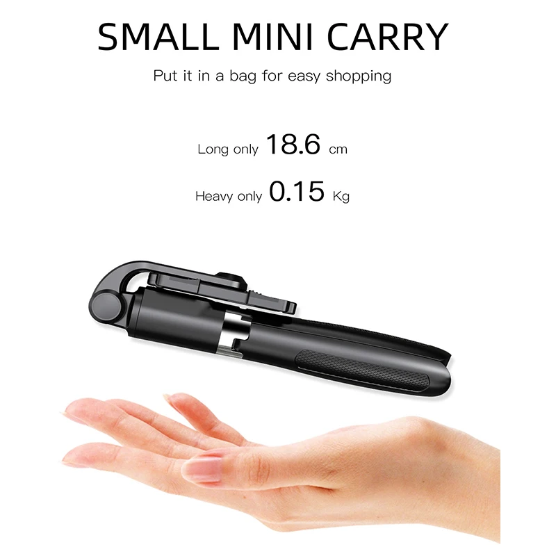 

4 In 1 Bluetooth Handheld Monopod Selfie Stick Tripod Holder With Universal Wireless Remote Foldable Tripod For Phone Camera