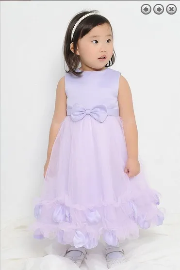 

free shipping flower girl dresses for weddings 2016 Lavender purple dress first communion christmas pageant dresses for girls