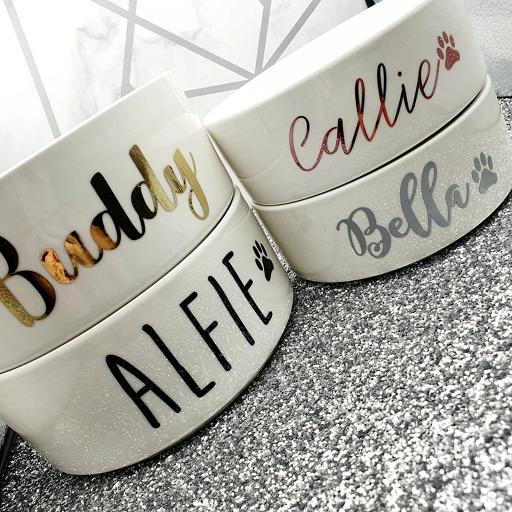 personalized pet bowls