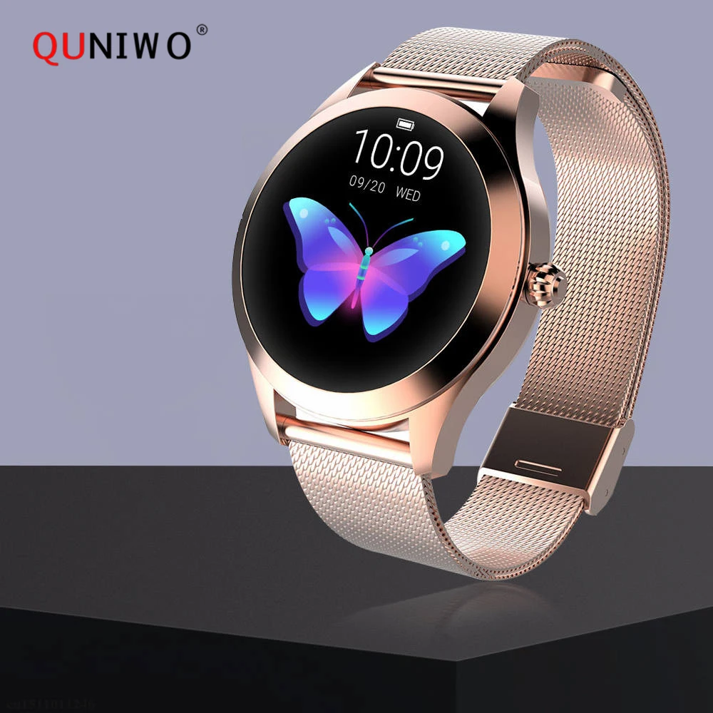

KW10 Smart Watch Women 2019 IP68 Waterproof Heart Rate Monitoring Bluetooth For Android IOS Fitness Bracelet Smartwatch