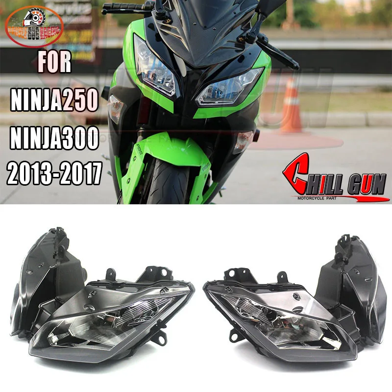 Мотоциклетный светодиодный передний налобный фонарь для Ninja 300 Ninja300 2013 2014 2015 2016 2017