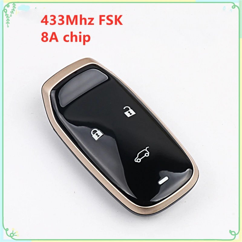 ORIGINAL CAR KEYLESS SMART REMOTE KEY 433MHZ WITH HITAG AES/4A 8A CHIP FOR CHANGAN CS85 CS35 CS95 CS75 INTELLIGENT REMOTE KEY
