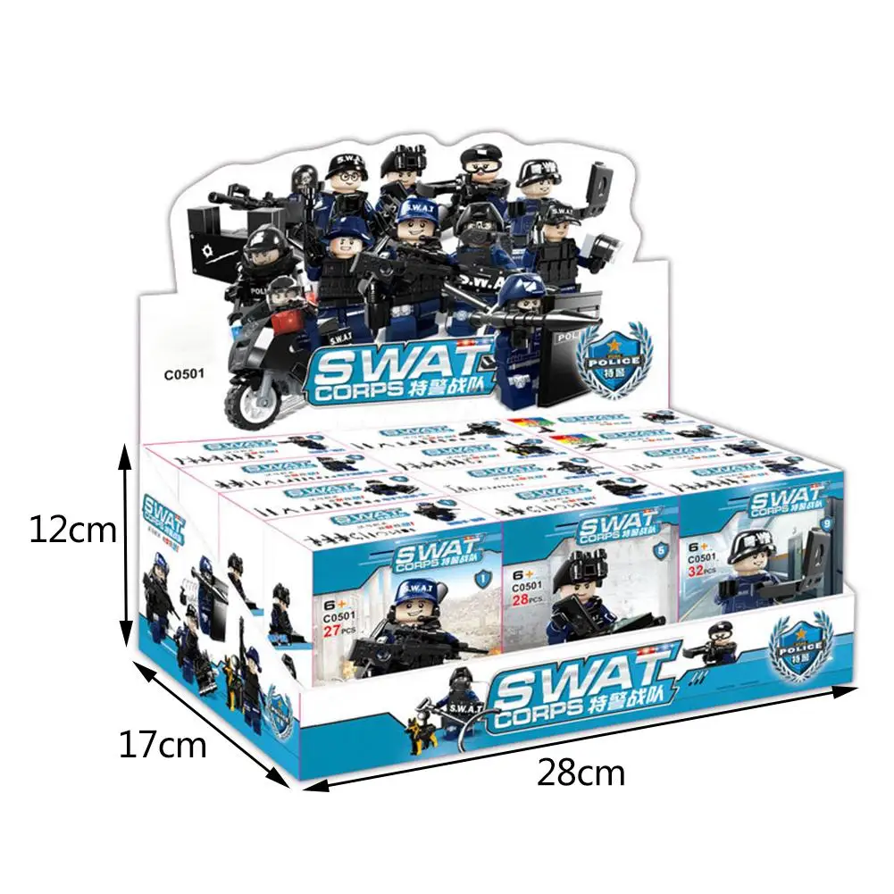 Legoings Armed SWAT строительные блоки детские игрушки Новая военная команда спецназ