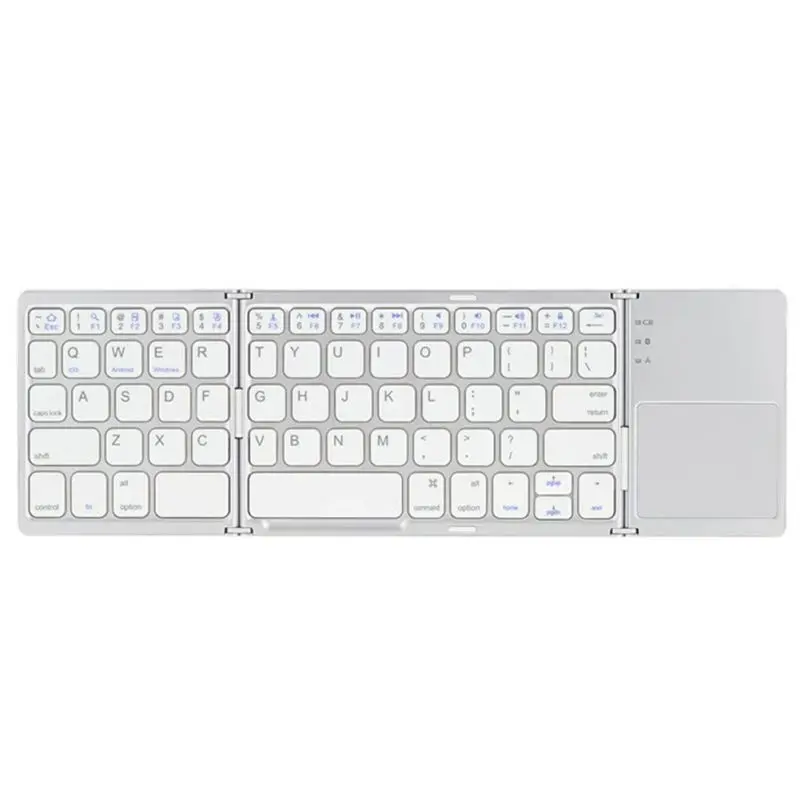

Mini Folding Keyboard Bluetooth Foldable Wireless Keyboard With Touchpad ,Rechargeable,For Android/Windows/ios Tablet Phone Ipad