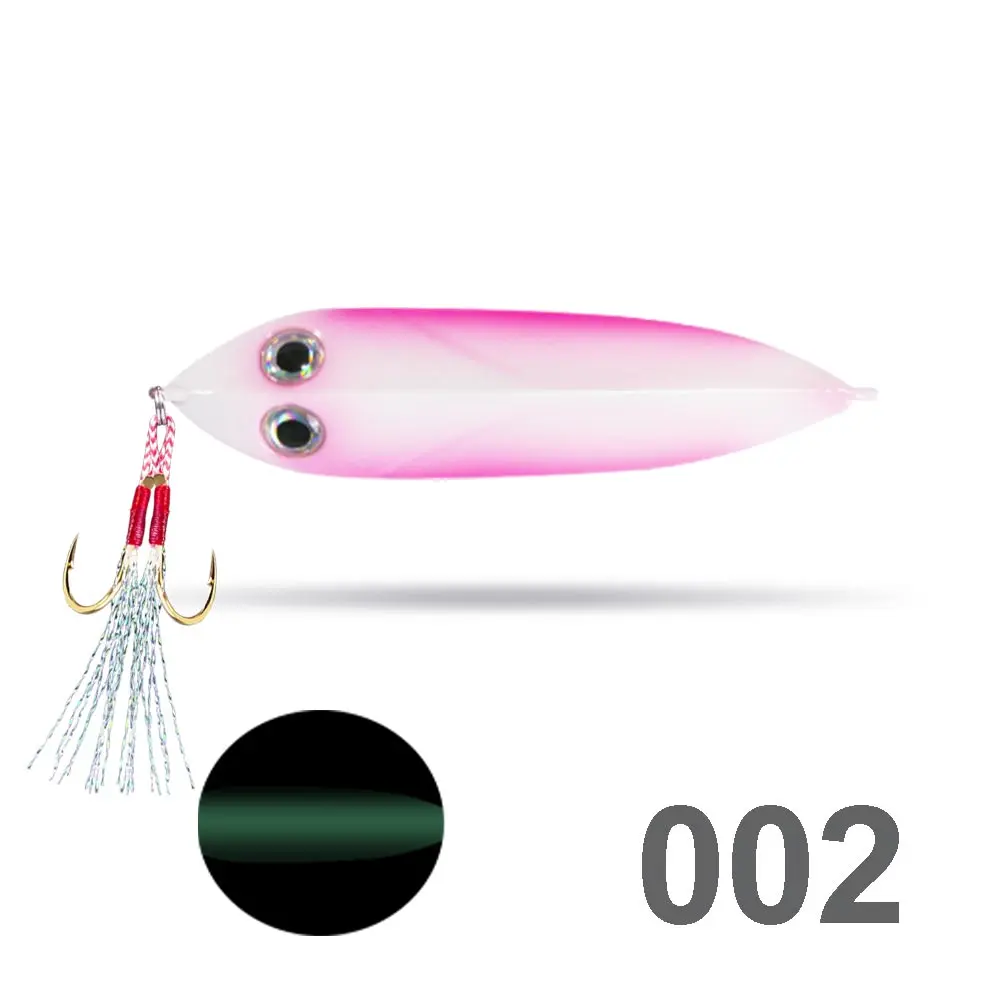 002 Приманка для рыбалки Hunthouse shore jigging, медленный металлический джиг, жесткая наживка в соленой воде, 20 г, 30 г, 40 г, 60 г, для морского окуня, синяя рыба - Цвет: 002