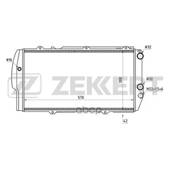 

Radiator OHL. DV. Audi 100 II III 77- 200 I II 79-zekkert art. mk-1021