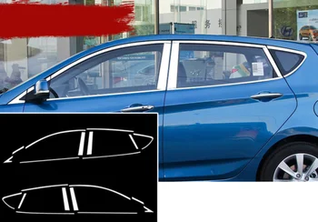 

stainless steel car window trims for hyundai accent 2011 2012 2013 2014 2015 2016 2017 hyundai solaris Verna