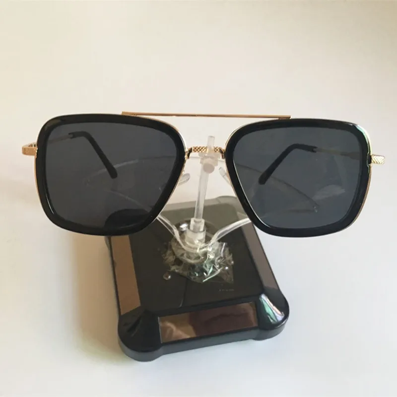 Lentes Tony Stark Sunglasses Kids Metal Square Vintage Girls And Boys 8-16 years old Children Sun Glasses gafas