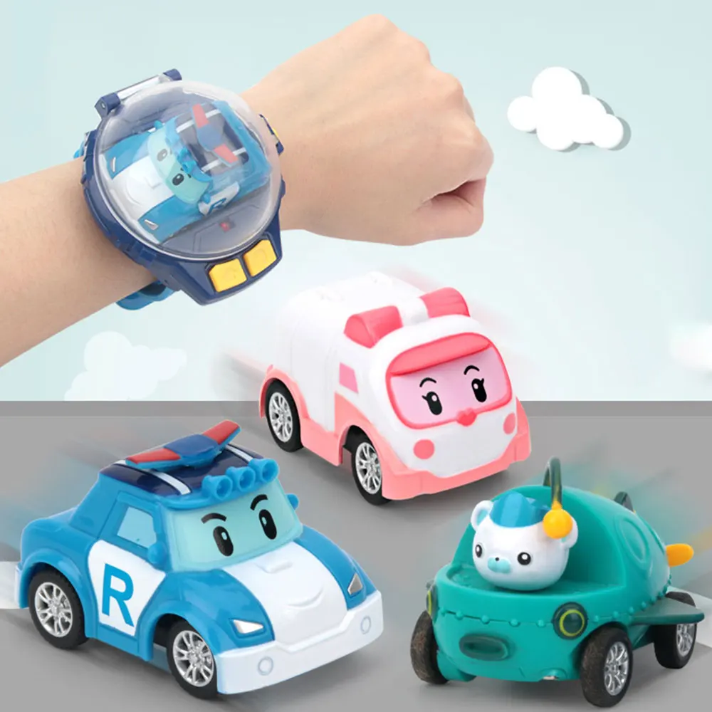 

Mini Watch Remote Control Car Children Cartoon Racing Car USB Car Gravity Sensor Remote Control Car Watch Toy for Kid Gifts