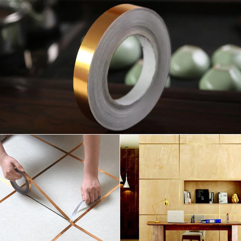 Gold-Silver-Seam-Line-Tile-Self-adhesion-Home-Waterproof-Floor-Sticker-Bathroom-Decor-Waterproof-0-5cm (2)