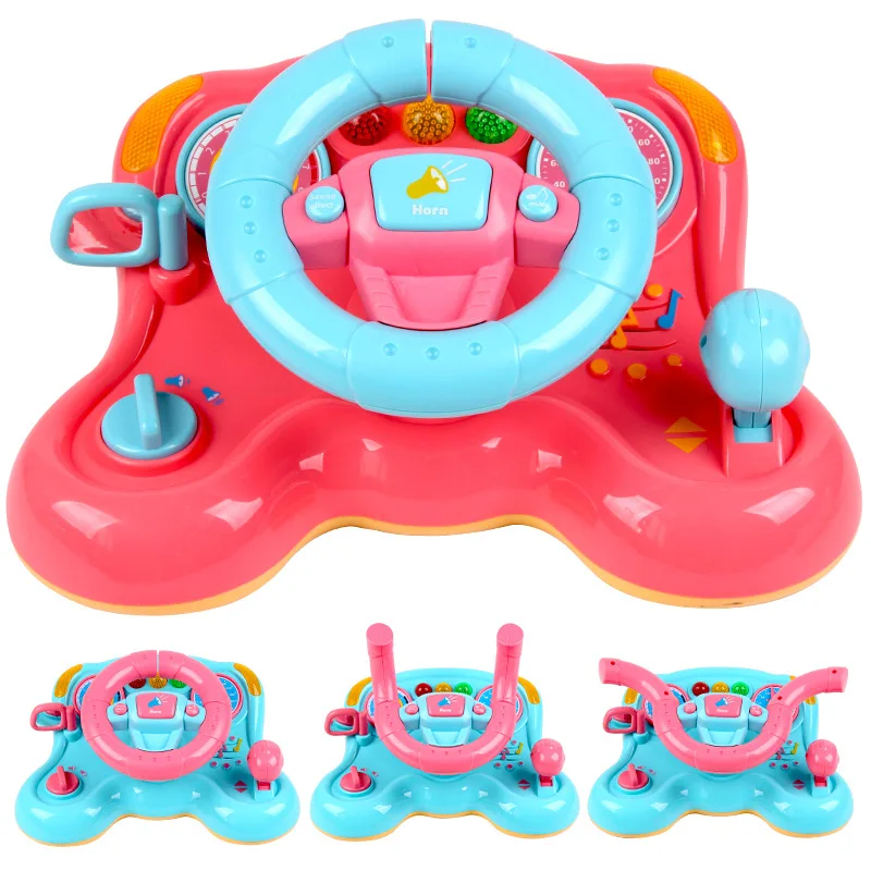 

Infants Music Light 3-in-1 Steering Wheel Car Motorcycle Race Car RealSense Vibration Handle Early Childhood Educational Toy