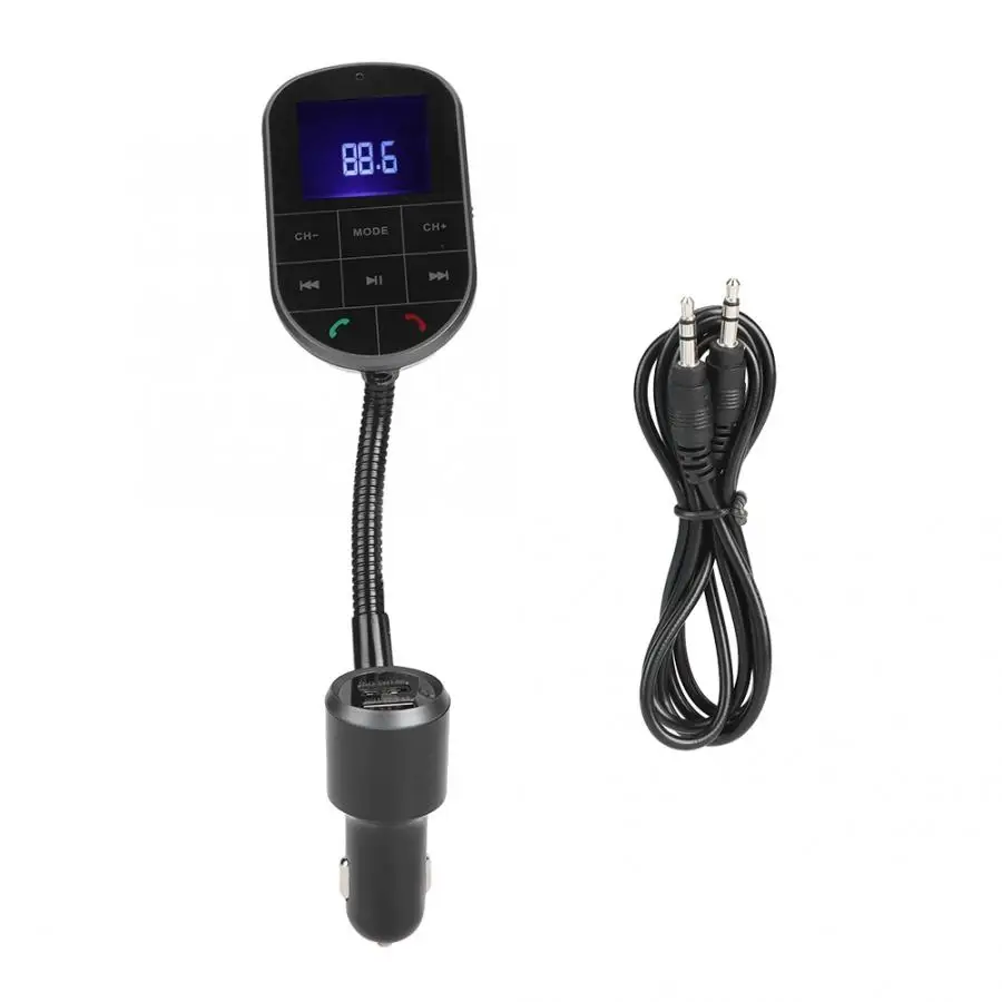 1.4in интеллигентая(ый) Bluetooth FM передатчик Автомобильный MP3-плеер руки Доступное зарядное устройство автомобильного аудио Автомобильные аксессуары 12 V-24 V