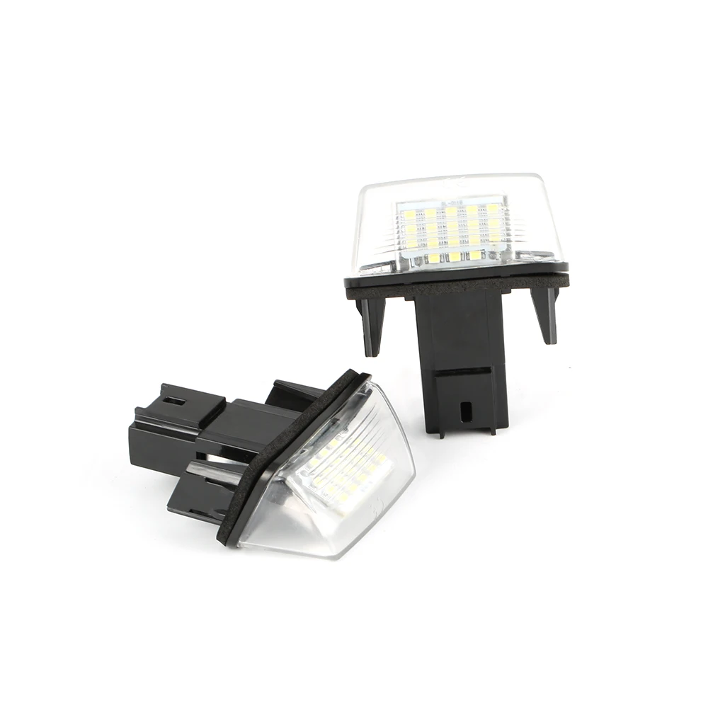 2PCS Led License Number Plate Lights Bulbs no error For Citroen C3 C4 C5 Peugeot 206 207 306 307 308 406 407 White 18 LED | Автомобили и