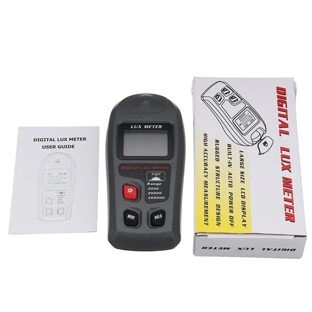 Digital Illumination Meter Portable meter measure Light Intensity Measure Instrument Luminometer High Precision 0.1-200.000lux